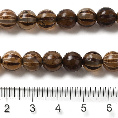 Tibetan Style dZi Beads Strands TDZI-NH0001-A02-02-1