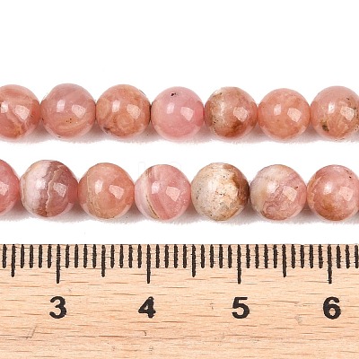 Natural Rhodonite Beads Strands G-Z153-A01-6mm-1
