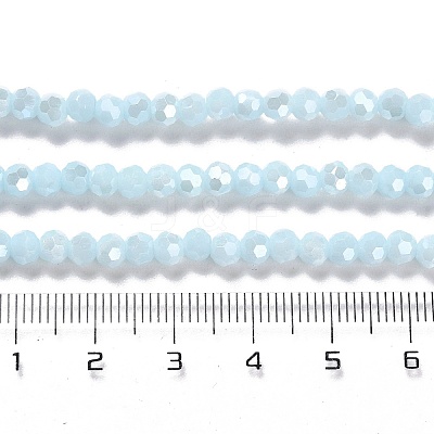 Electroplate Opaque Glass Beads Strands EGLA-A035-P4mm-A10-1