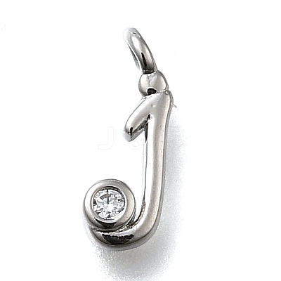 Brass Micro Pave Cubic Zirconia Pendants KK-B132-12P-J-1