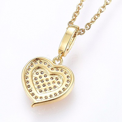 304 Stainless Steel Pendant Necklaces X-NJEW-H486-24G-1