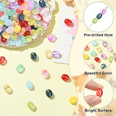 216Pcs 12 Colors Transparent Glass Beads DGLA-CJ0001-04-1