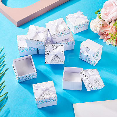 Bowknot Cardboard Paper Ring Gift Storage Boxes CON-TAC0001-16D-1