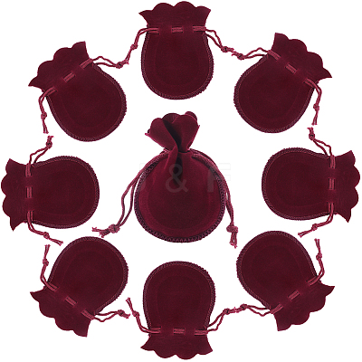 20Pcs Gourd Velvet Drawstring Bags TP-BBC0001-07A-05-1