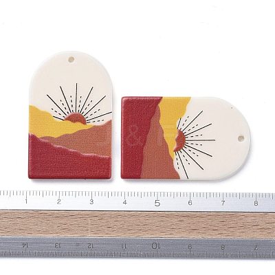 Acrylic Pendants KY-I007-03G-1