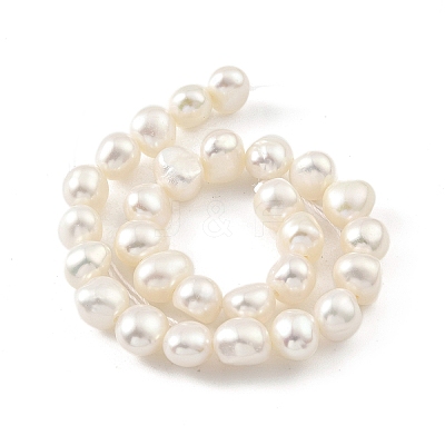 Natural Cultured Freshwater Pearl Beads Strands PEAR-A006-07H-1