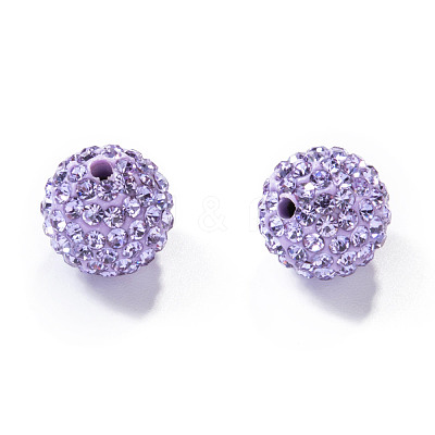 Pave Disco Ball Beads X-RB-H258-10MM-371-1