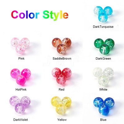 Baking Paint Crackle Glass Bead CCG-PH0002-6mm-02-1