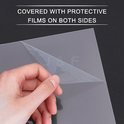 Transparent Plastic Board with Protective Paper for Photo Frame Replacement DIY-OC0003-74E-1