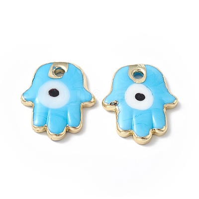 Brass Enamel Pendants LS-KK-A176-04G-04-1