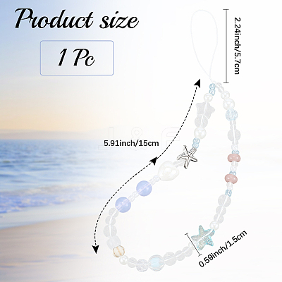 Resin Mobile Straps AJEW-WH20020-301-1