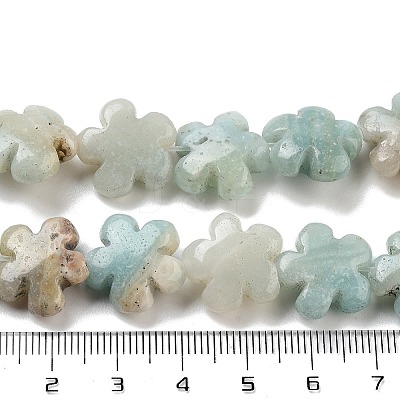 Natural Flower Amazonite Beads Strands G-F769-F01-01-1