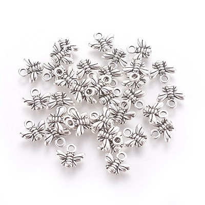 Tibetan Style Alloy Charms X-TIBEP-A123292-AS-LF-1