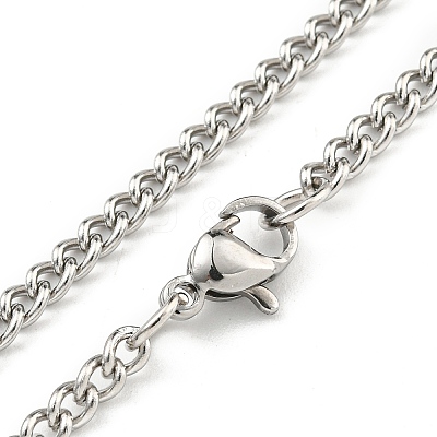 Non-Tarnish 304 Stainless Steel Pendant Necklaces NJEW-L118-02P-03-1