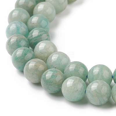 Natural Amazonite Beads Strands G-K068-03-8mm-01-1