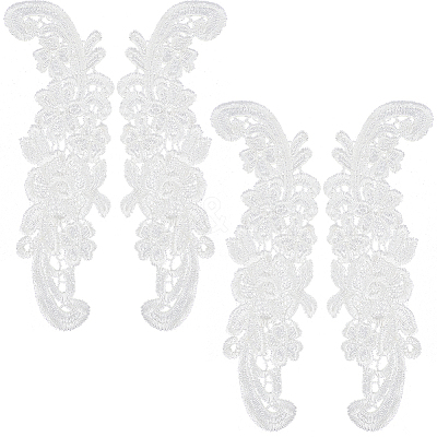 Sew on Flower Appliques PATC-WH0005-46B-1