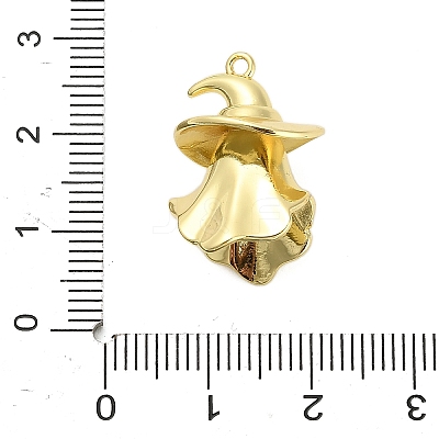 Halloween Brass Enamel Pendants KK-F915-01B-G-1