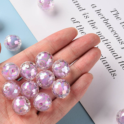 Transparent Acrylic Beads TACR-S152-14B-A03-1
