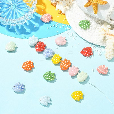 18Pcs 9 Colors Handmade Porcelain Beads PORC-CJ0001-49-1