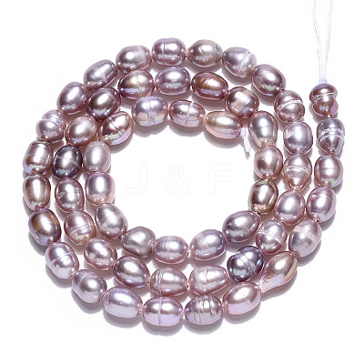 Natural Cultured Freshwater Pearl Beads Strands X1-PEAR-N012-04O-1