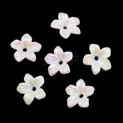 UV Plating Opaque Acrylic Bead Cap OACR-K001-40-1
