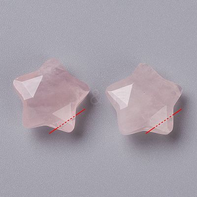 Natural Rose Quartz Charms X-G-H241-04J-1