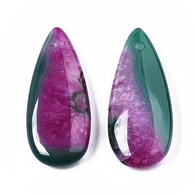 Natural Brazilian Agate Pendants G-S364-099C-1