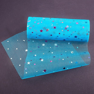 Star Sequin Deco Mesh Ribbons OCOR-P010-F09-1