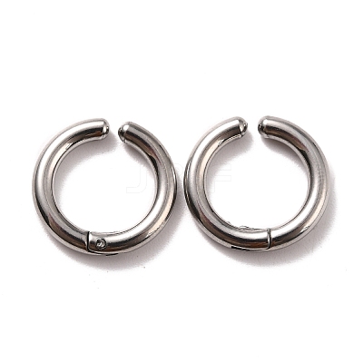 Non-Tarnish 316 Surgical Stainless Steel Clip-on Earrings EJEW-Z014-01D-P-1
