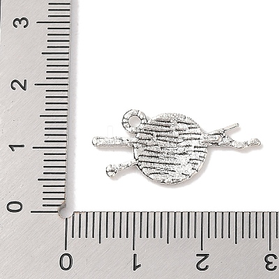 Yarn Tibetan Style Zinc Alloy Pendants X-TIBEP-R334-174AS-RS-1