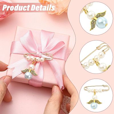 Iron Safety Pin Brooch JEWB-FS00002-1
