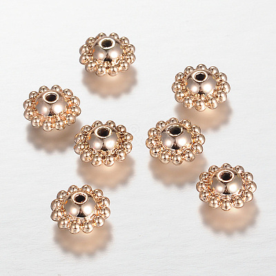 Cadmium Free & Nickel Free & Lead Free Alloy Spacer Beads PALLOY-N0127-18RG-NR-1
