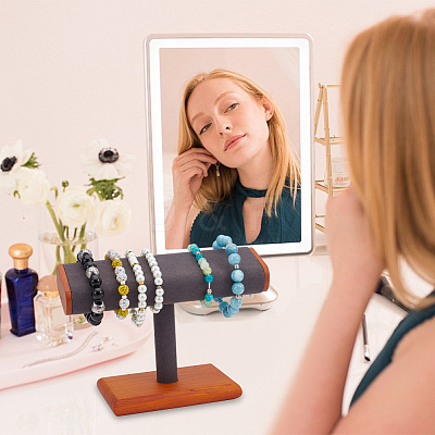 Wood Bracelet Display Stands BDIS-WH0006-009B-1