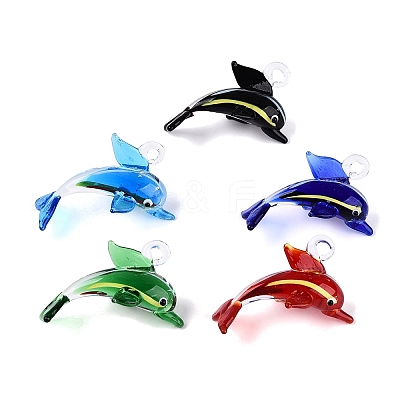 Handmade Lampwork Pendants LA-N048-22-1