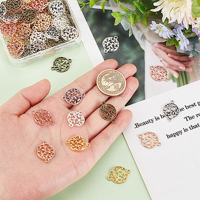 90Pcs 6 Colors Zinc Alloy Connector Charms FIND-PH0007-60-1