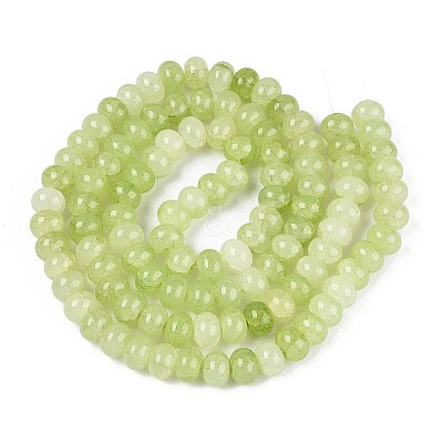 Baking Paint Crackle Glass Beads Strands DGLA-N020-01A-01-1