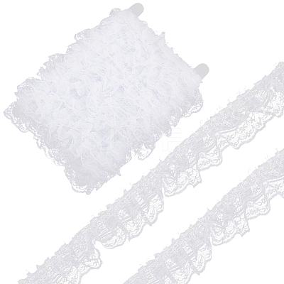 10M Polyester Pleated Lace Trim OCOR-CY0002-17B-1