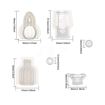 Perfume Bottle Silicone Molds DIY-SC0008-99-1