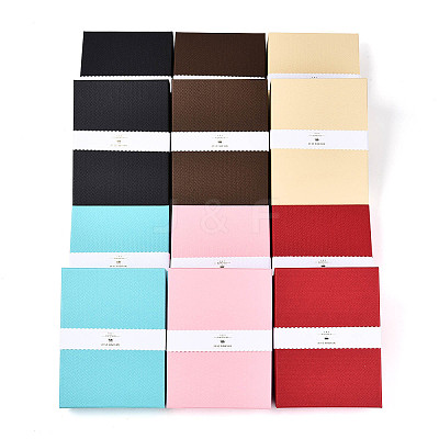 12Pcs 6 Colors Cardboard Jewelry Set Boxes CBOX-N015-05C-1
