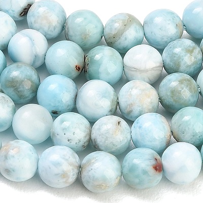Natural Larimar Beads Strands GG-CBA007A-B01-6.5mm-1