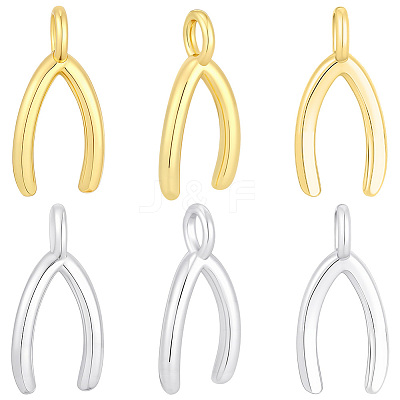 20Pcs 2 Colors Brass Pendants KK-BBC0027-81-1