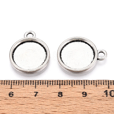 Tibetan Style Alloy Pendant Cabochon Settings PALLOY-N178-13AS-B-1