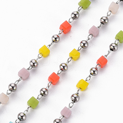 Handmade Acrylic Beaded Chains CHC-S012-001-A03-P-1