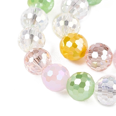 Electroplate Glass Bead Strands GLAA-Z006-01A-1