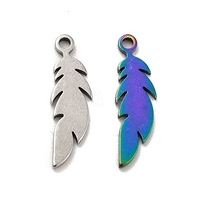 Ion Plating(IP) 201 Stainless Steel Pendants STAS-E176-03M-1