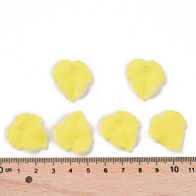 Autumn Theme Transparent Frosted Acrylic Pendants PAF002Y-17-1