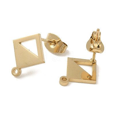 Ion Plating(IP) 304 Stainless Steel Stud Earring Findings STAS-I206-85G-1