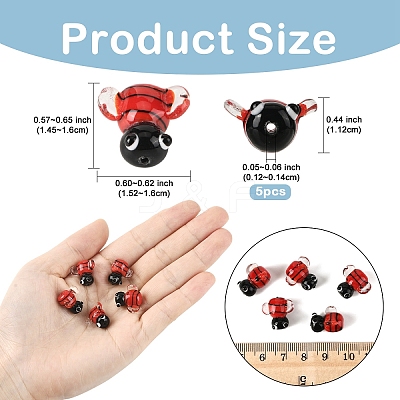 Handmade Lampwork Beads LAMP-YW0002-01A-1