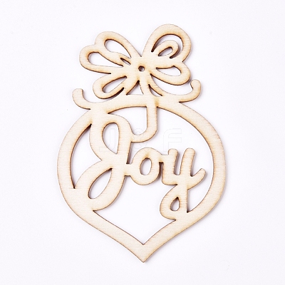 Wooden Pendant Decorations X-AJEW-WH0110-01-1