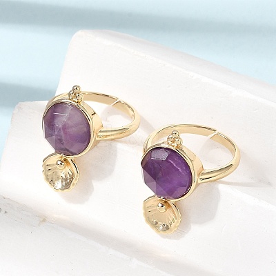 Brass Cuff Rings for Women GG-CBA7610-10G-08-1